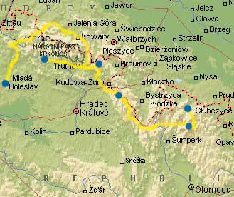 Mapa cesty