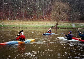 Jarní splutí Sázavy - Humanita - jaro 2002