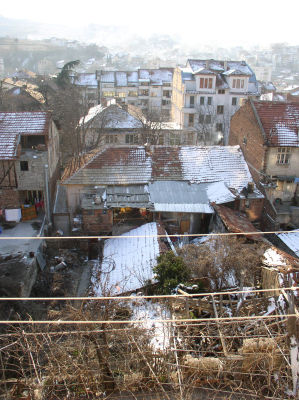 Sandanski - Karlovy Vary bulharska, pohled do zákulisí