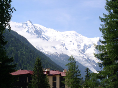Výhled z Chamonix
