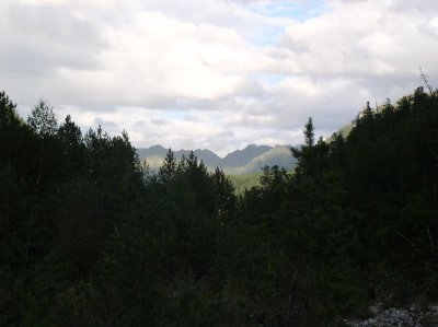 Deep under mountains, altitude of 800 m
