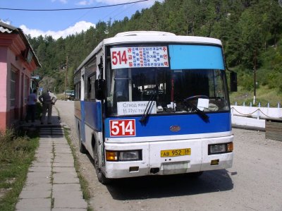 Buses are imported secondhand from South Korea, you feel in another country for a while after.