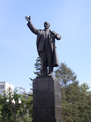 Lenin on Lenins central Plosad in Irkutsk