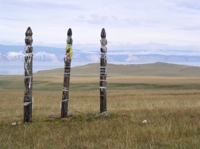 Voodoo totems are to see on many places in Burjatia