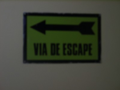Via de Escape - way to leave